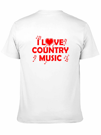 Camiseta Negra I Love Country Music