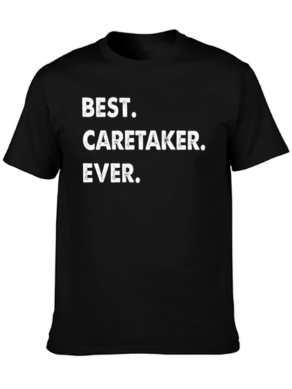 Camiseta Negra Mejor Cuidador del Mundo