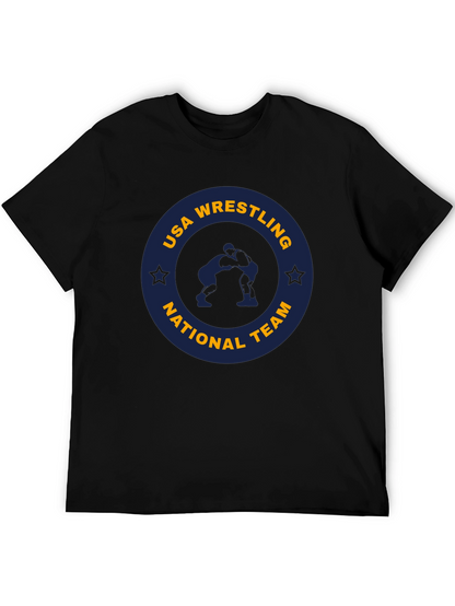 Camiseta Negra USA Wrestling National Team