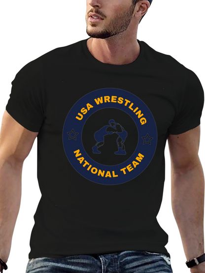 Camiseta Negra USA Wrestling National Team