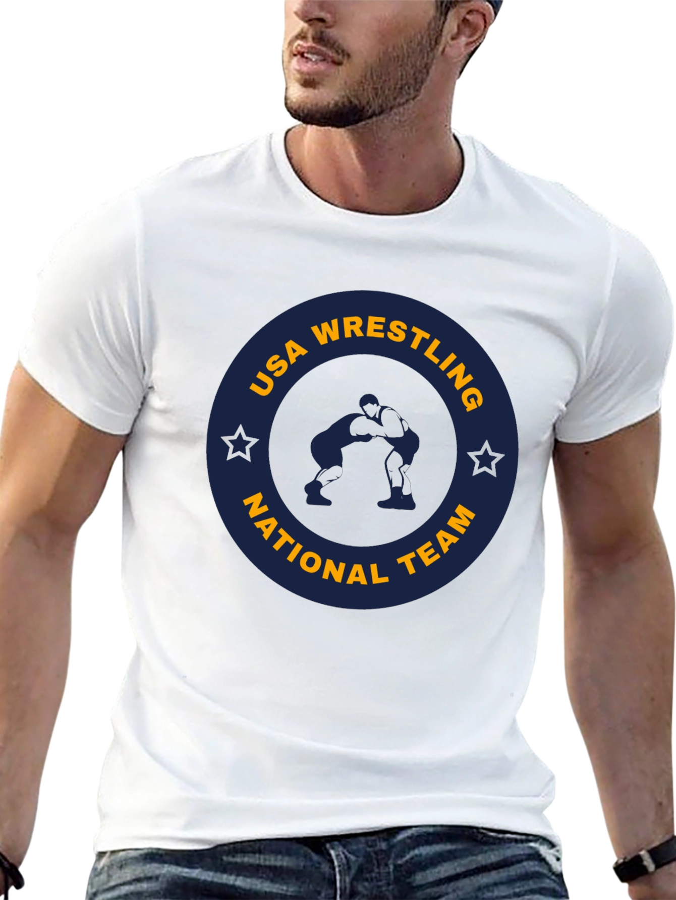 Camiseta Negra USA Wrestling National Team