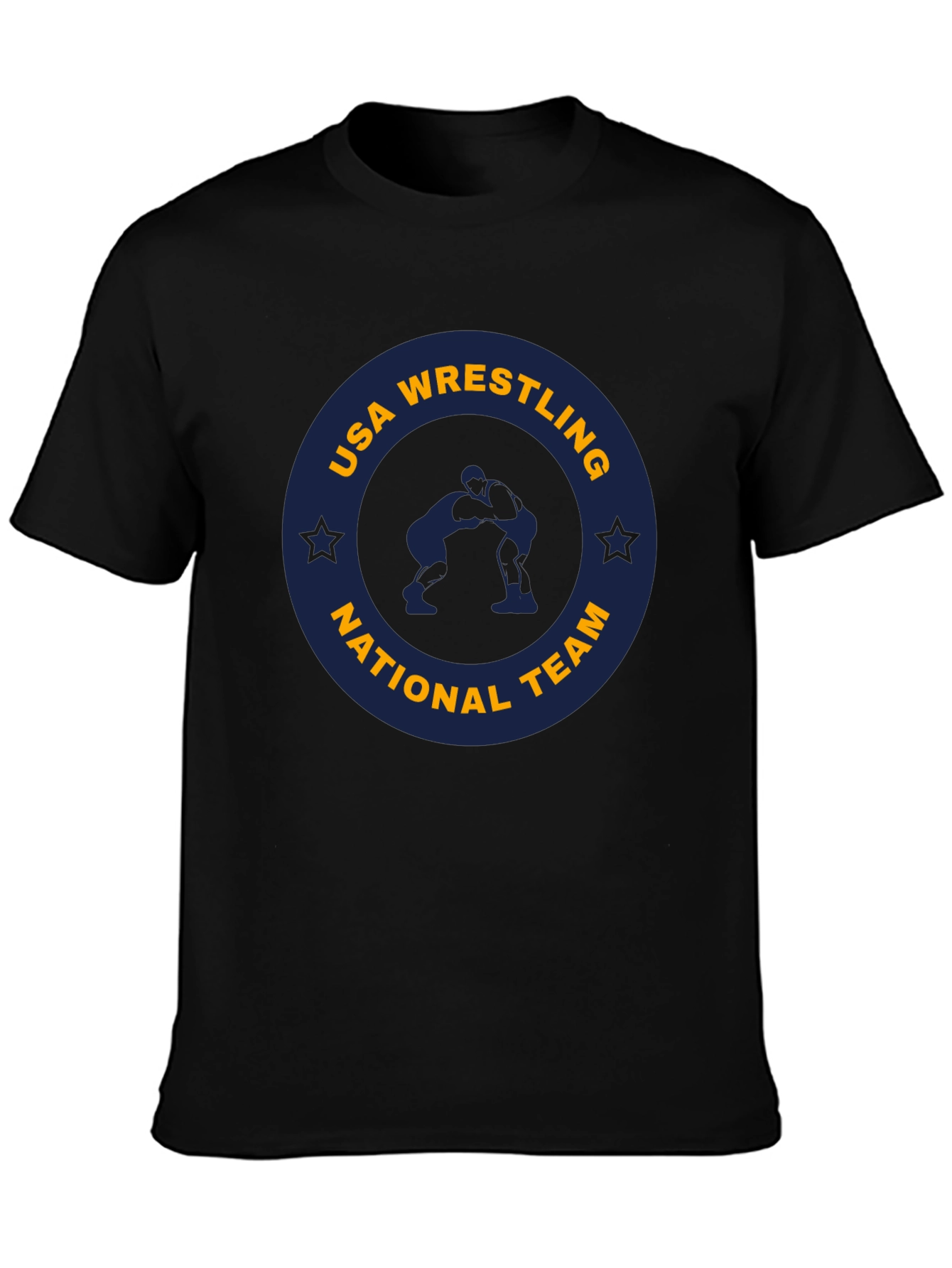Camiseta Negra USA Wrestling National Team