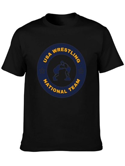 Camiseta Negra USA Wrestling National Team
