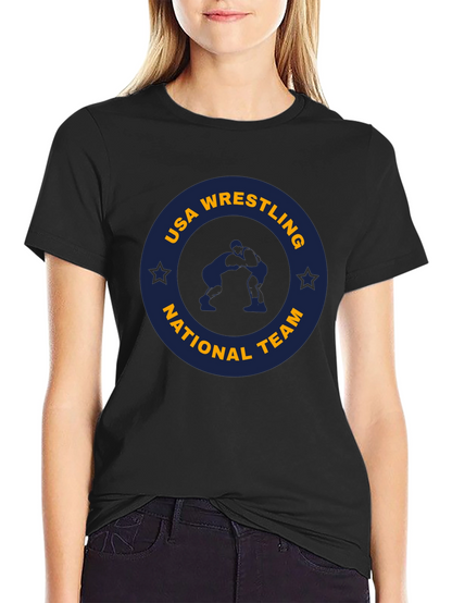 Camiseta Negra USA Wrestling National Team