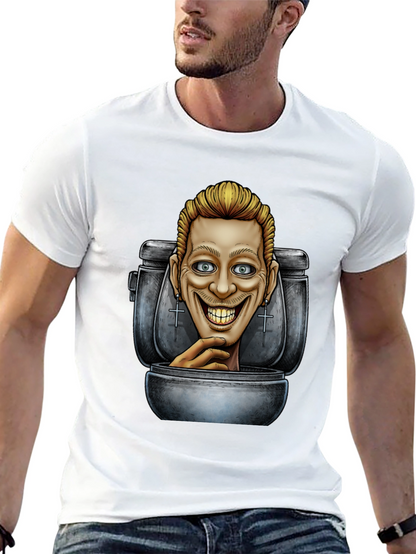 Camiseta Negra con Diseño Humorístico