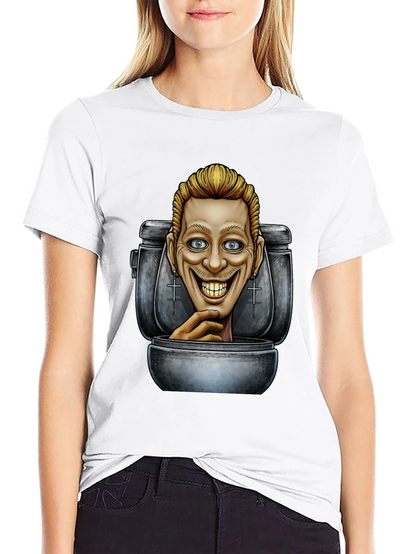 Camiseta Negra con Diseño Humorístico