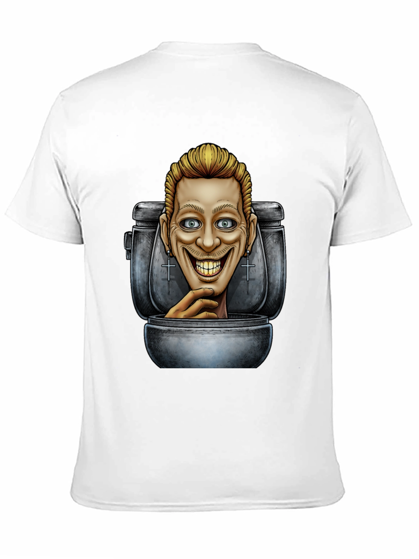 Camiseta Negra con Diseño Humorístico