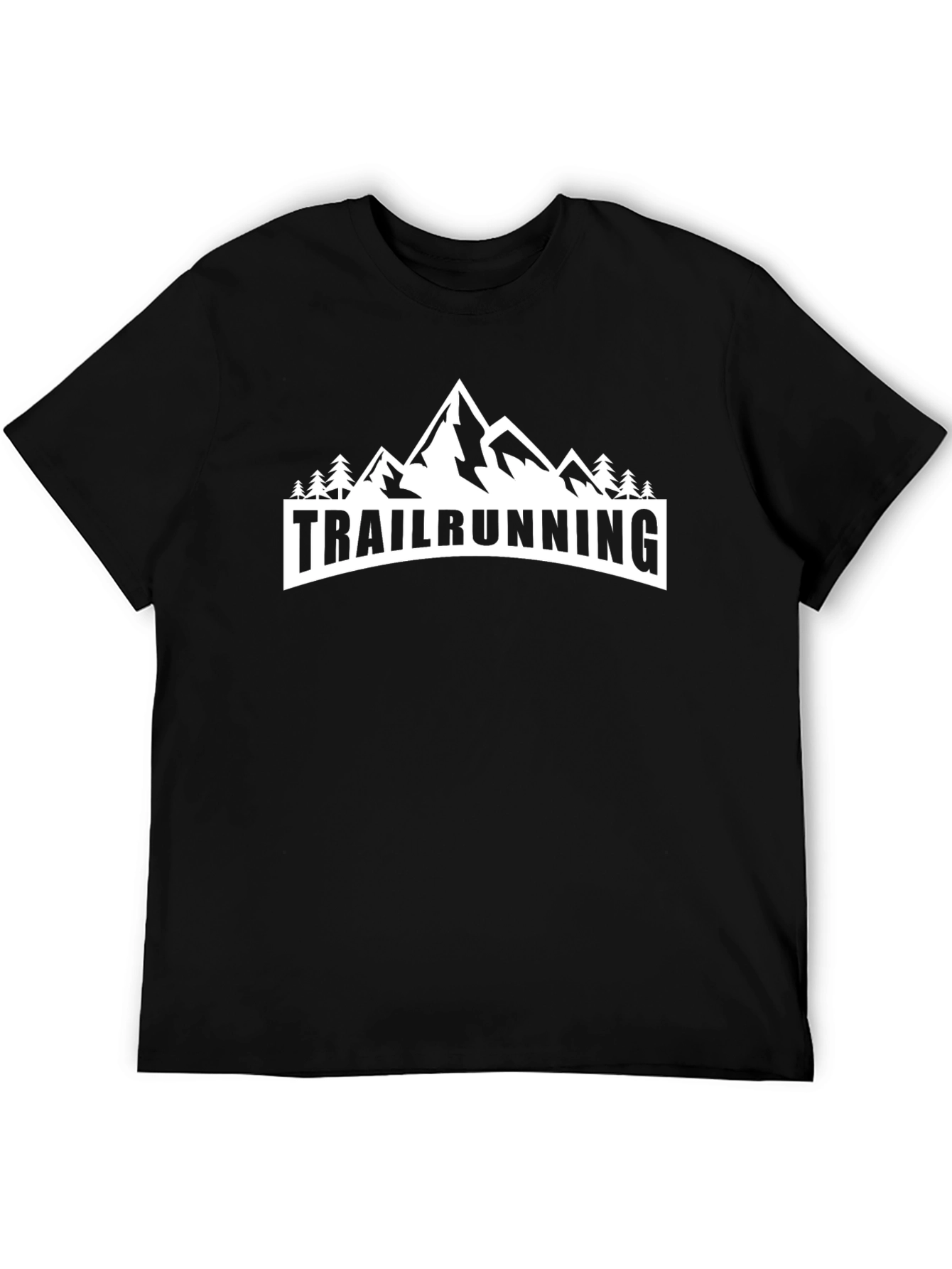 Camiseta Negra Trailrunning Montaña