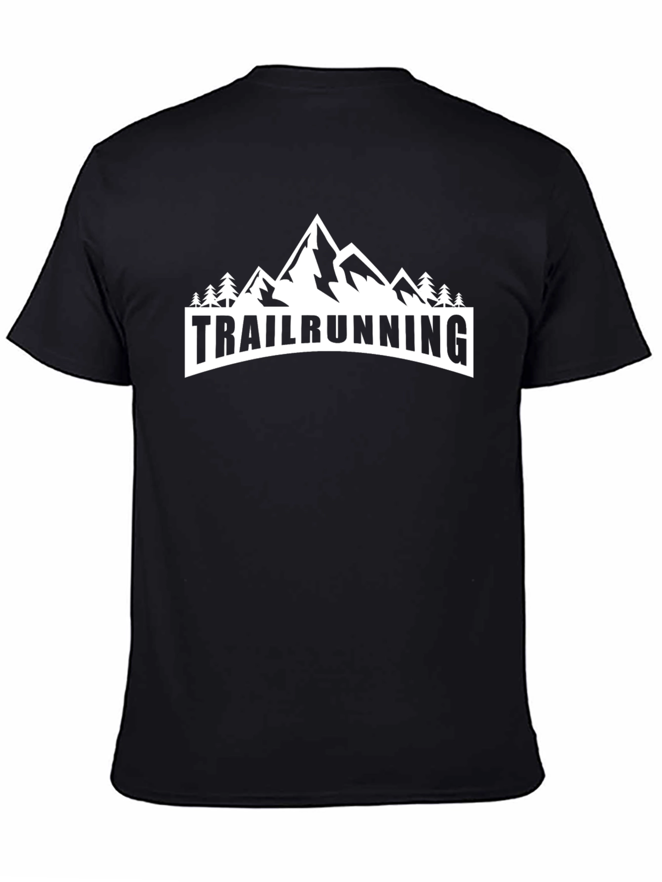 Camiseta Negra Trailrunning Montaña