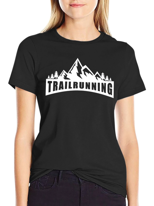 Camiseta Negra Trailrunning Montaña
