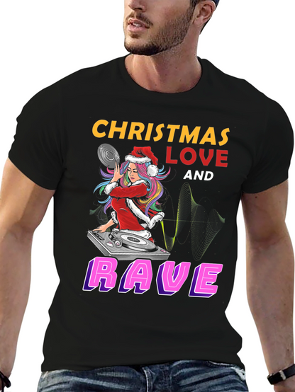 Camiseta Navideña Rave Love