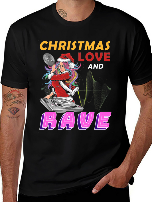 Camiseta Navideña Rave Love