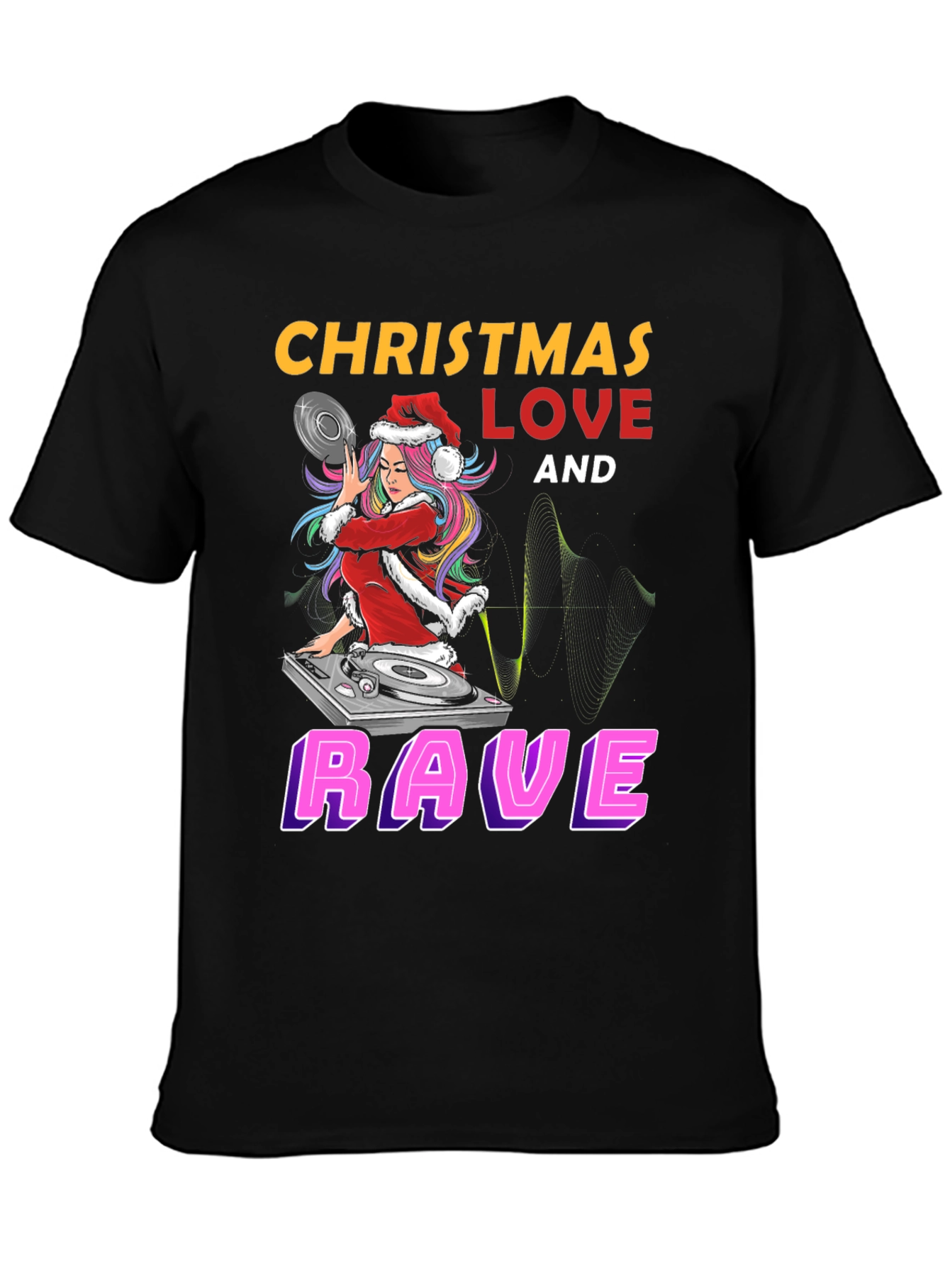 Camiseta Navideña Rave Love