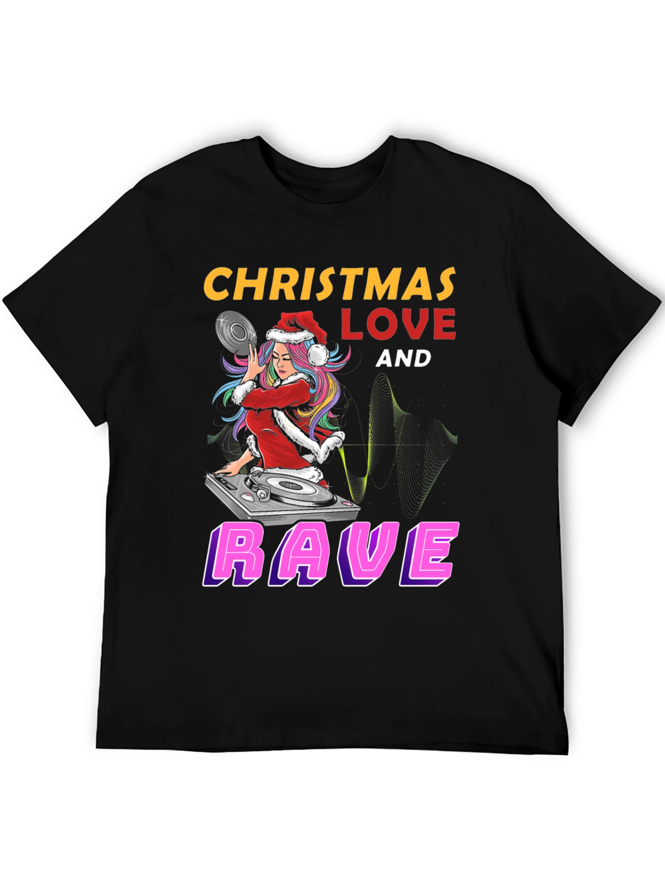 Camiseta Navideña Rave Love