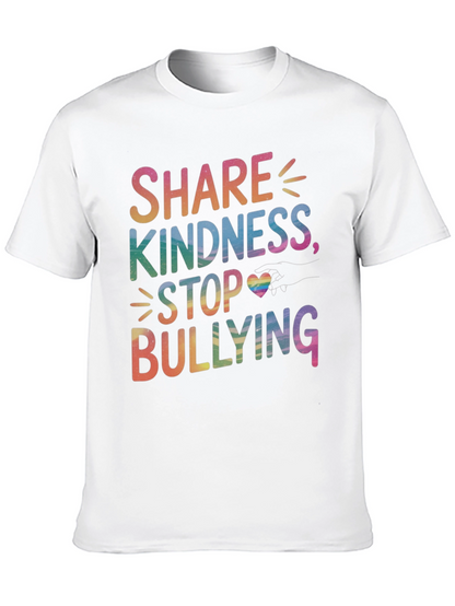Camiseta Compartir Bondad Detener Bullying