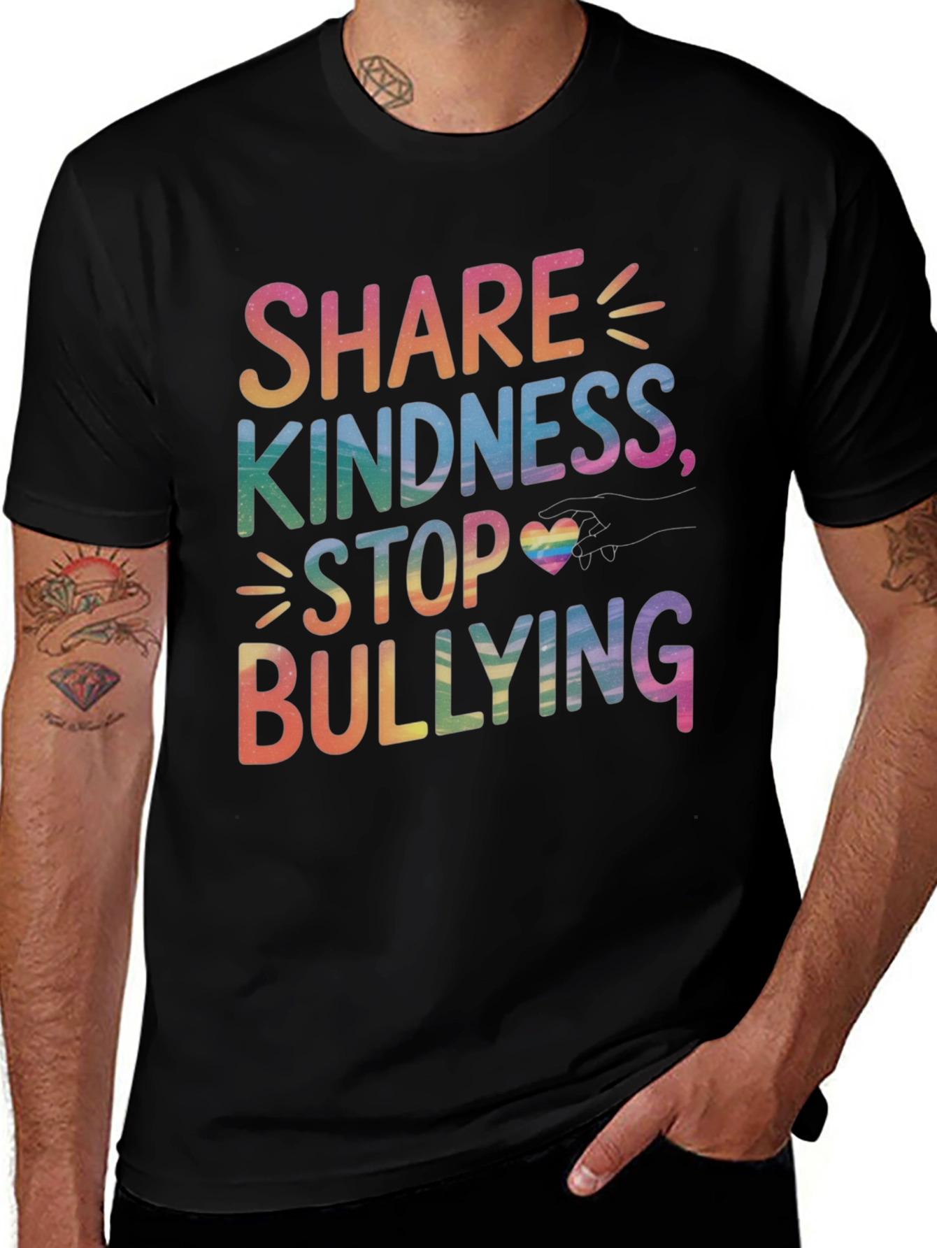 Camiseta Compartir Bondad Detener Bullying