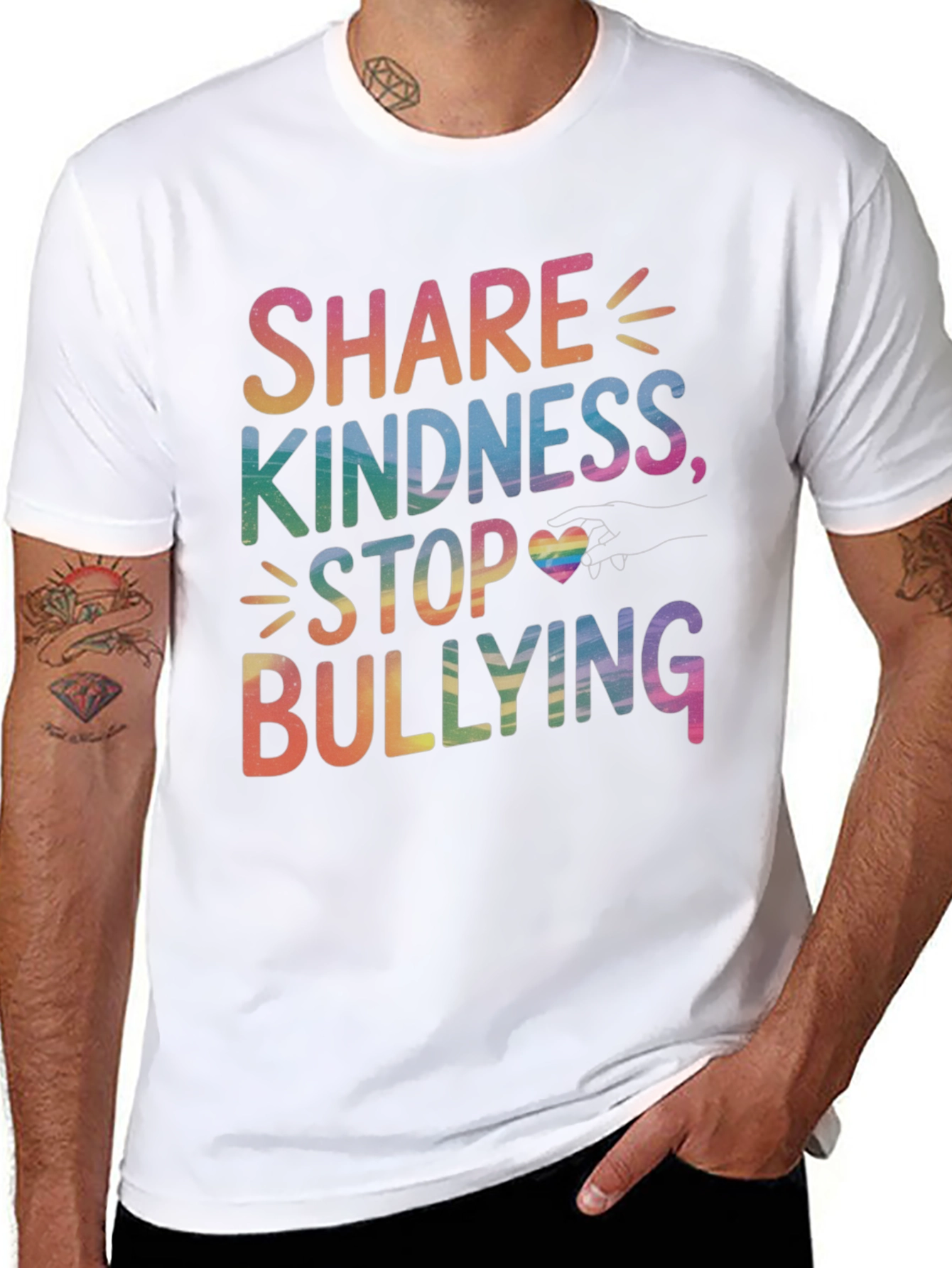 Camiseta Compartir Bondad Detener Bullying
