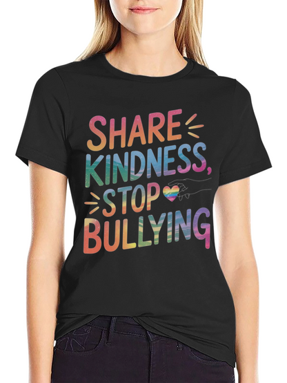 Camiseta Compartir Bondad Detener Bullying