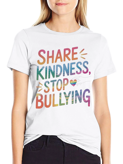 Camiseta Compartir Bondad Detener Bullying