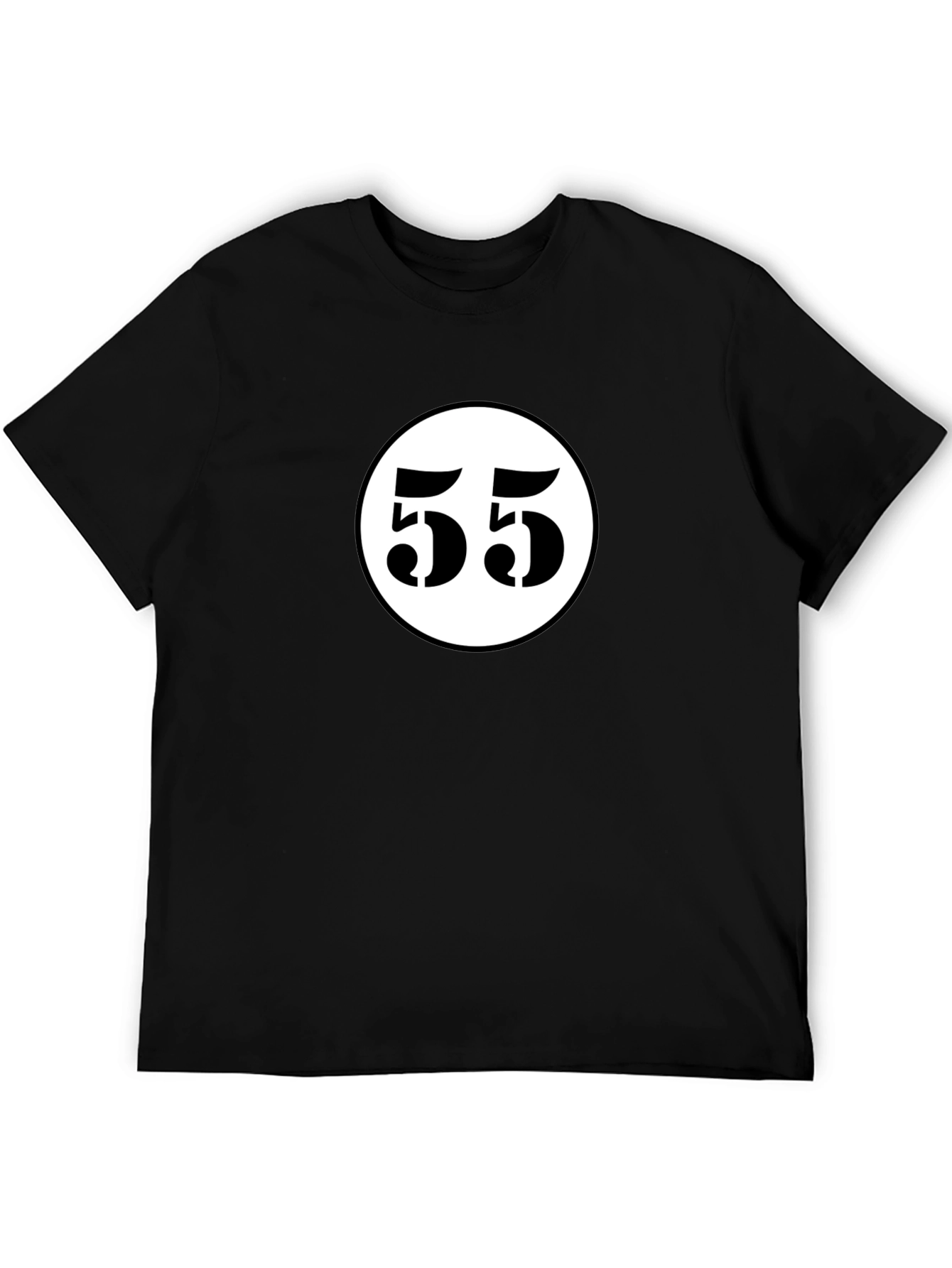 Camiseta Negra con Diseño 55