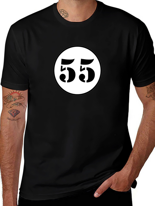 Camiseta Negra con Diseño 55