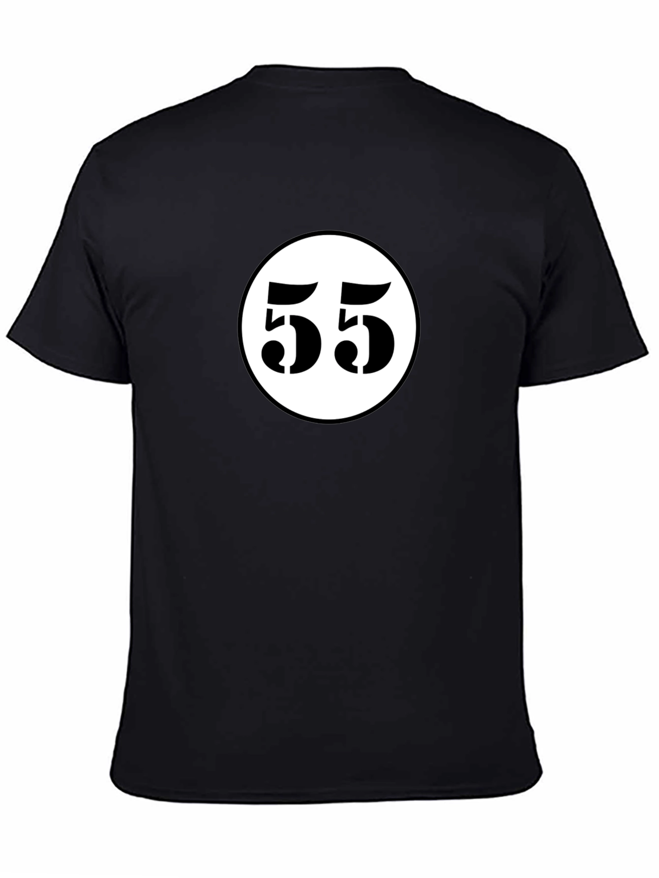 Camiseta Negra con Diseño 55