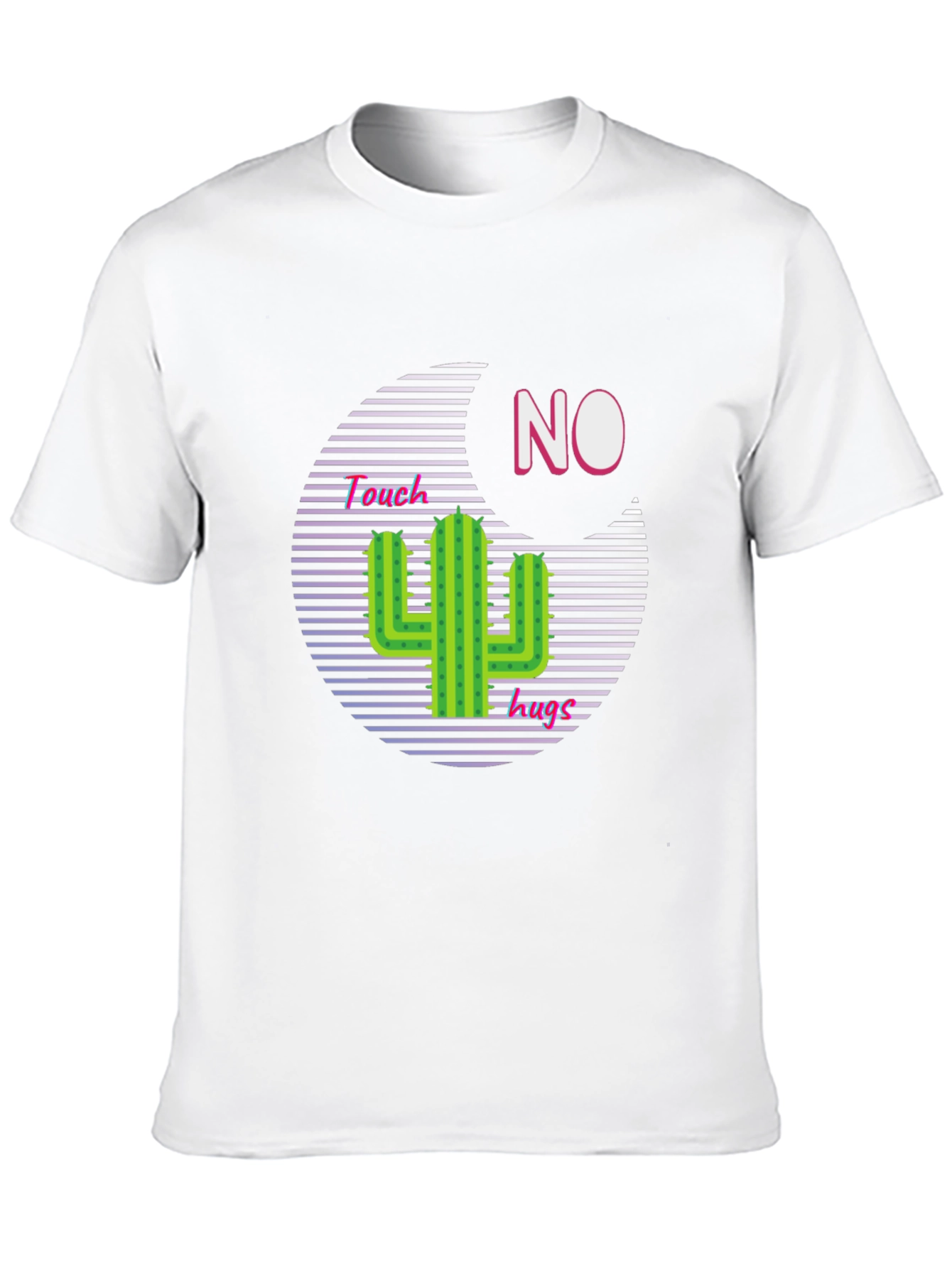 Camiseta Negra con Diseño Cactus No Touchy