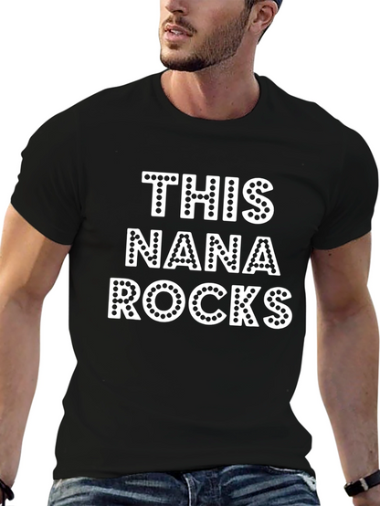 Camiseta Negra This Nana Rocks