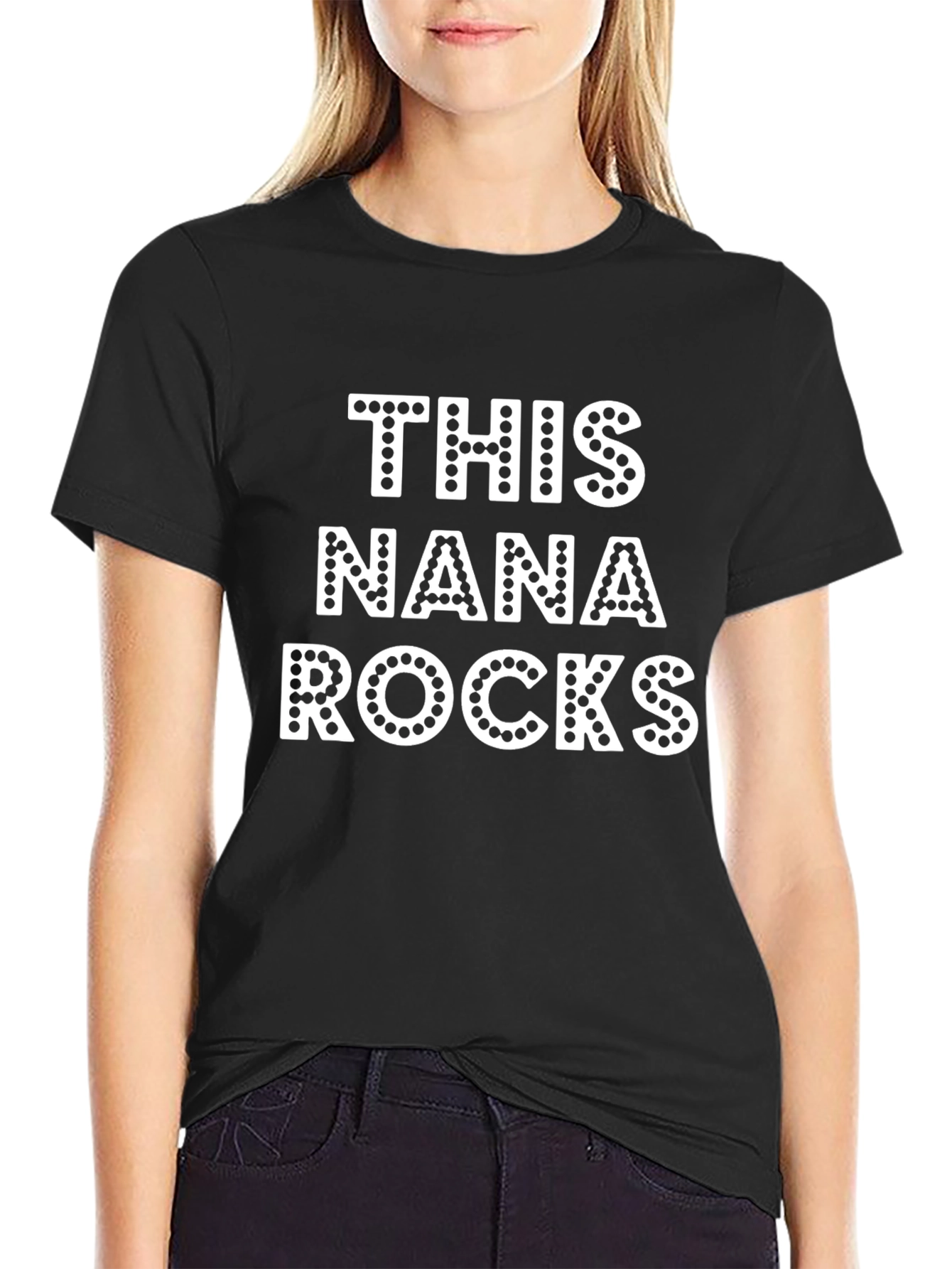 Camiseta Negra This Nana Rocks