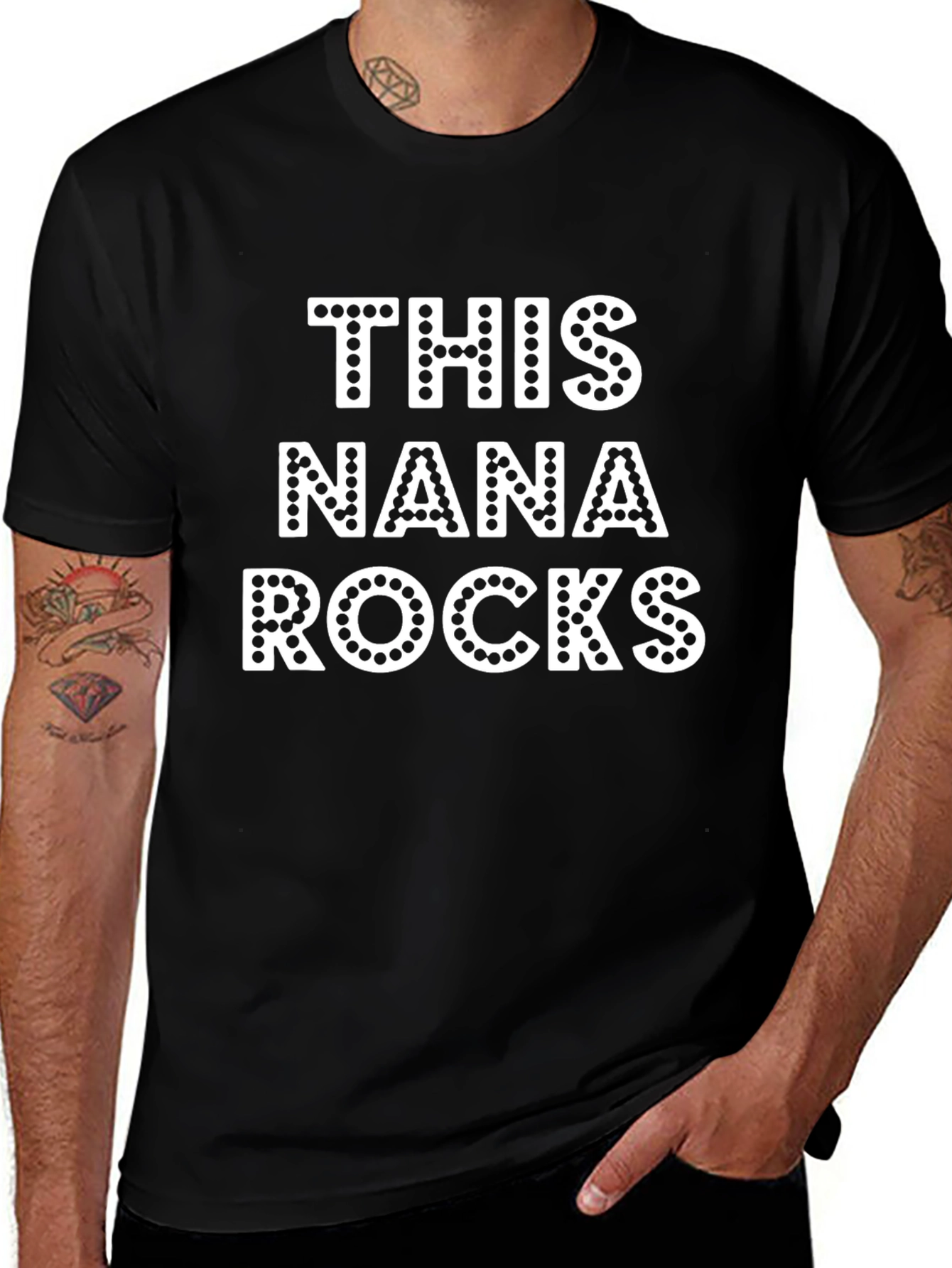 Camiseta Negra This Nana Rocks