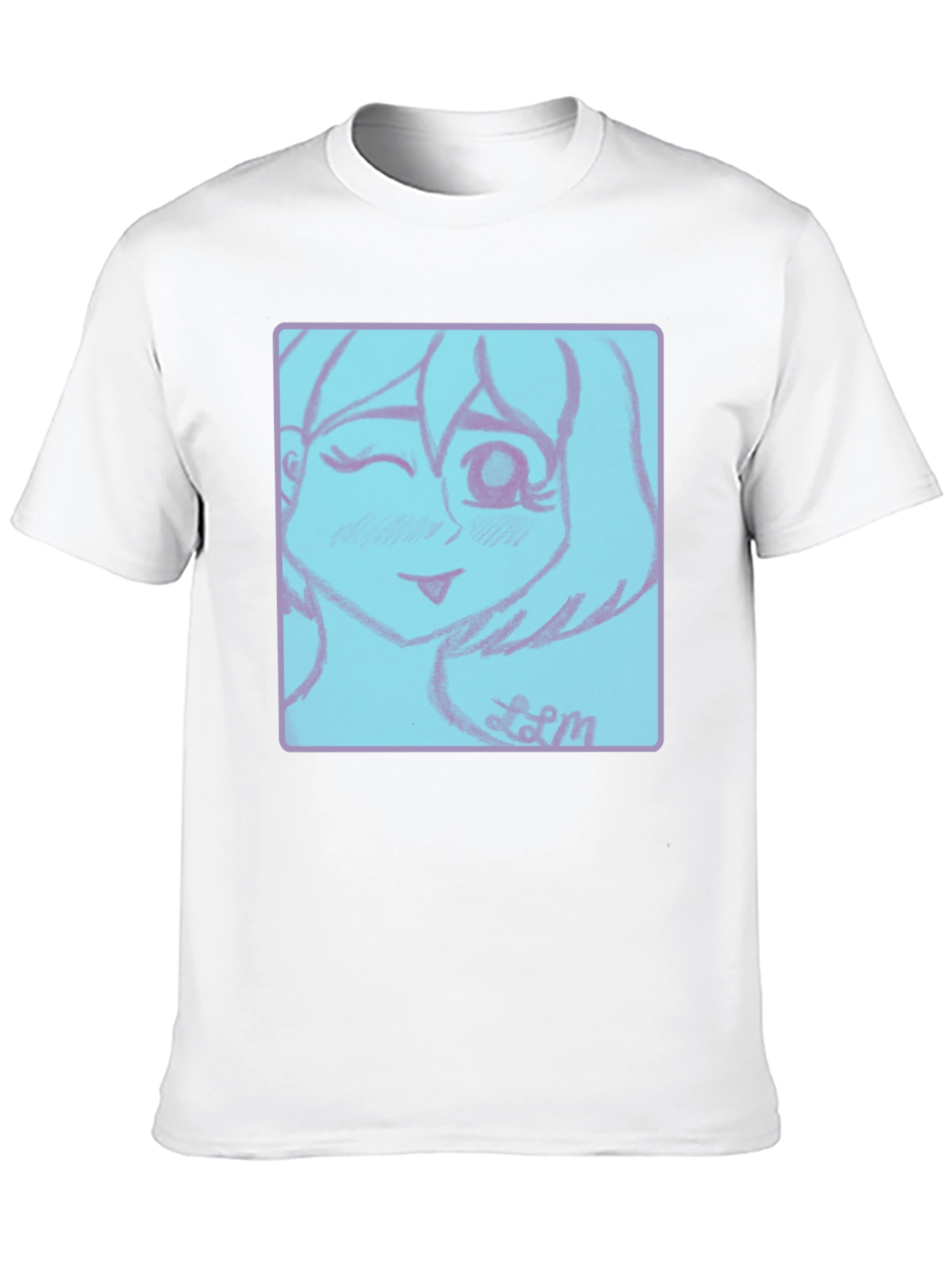 Camiseta Negra con Diseño Anime