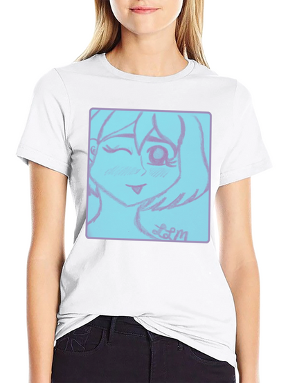 Camiseta Negra con Diseño Anime
