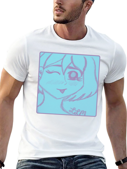 Camiseta Negra con Diseño Anime