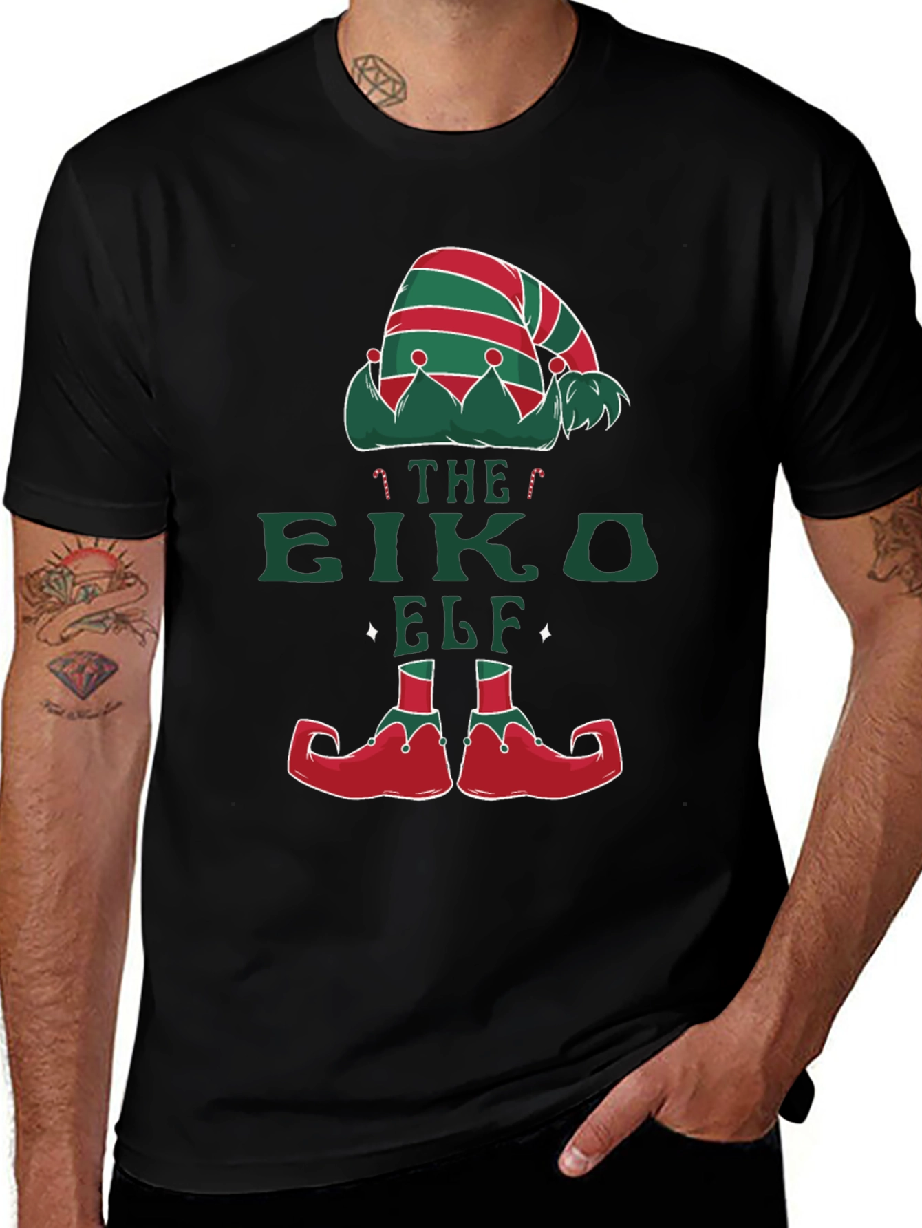 Camiseta Elfo Navideño Festiva