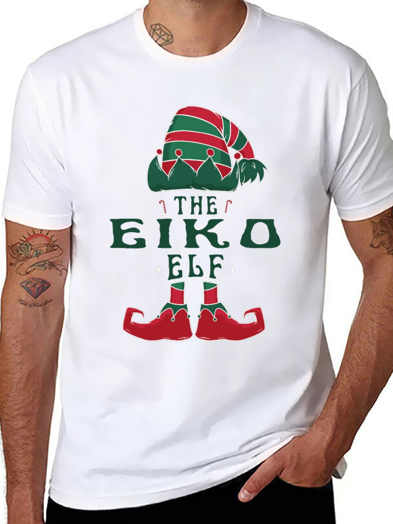 Camiseta Elfo Navideño Festiva