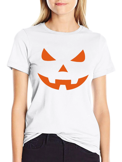 Camiseta Halloween Hombre - Calabaza Naranja