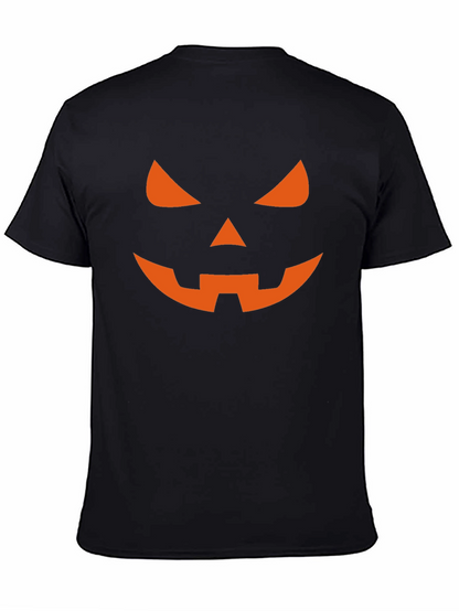 Camiseta Halloween Hombre - Calabaza Naranja