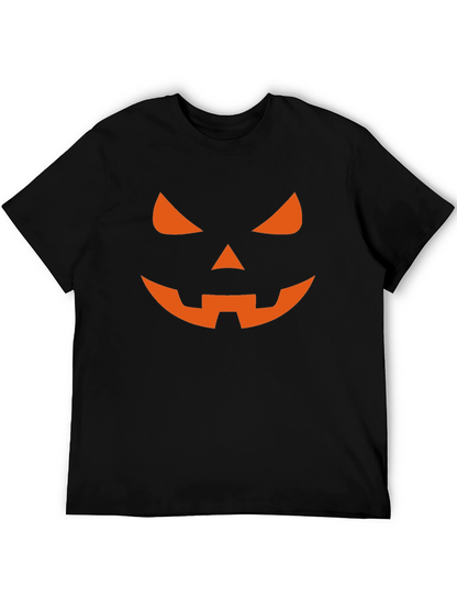 Camiseta Halloween Hombre - Calabaza Naranja