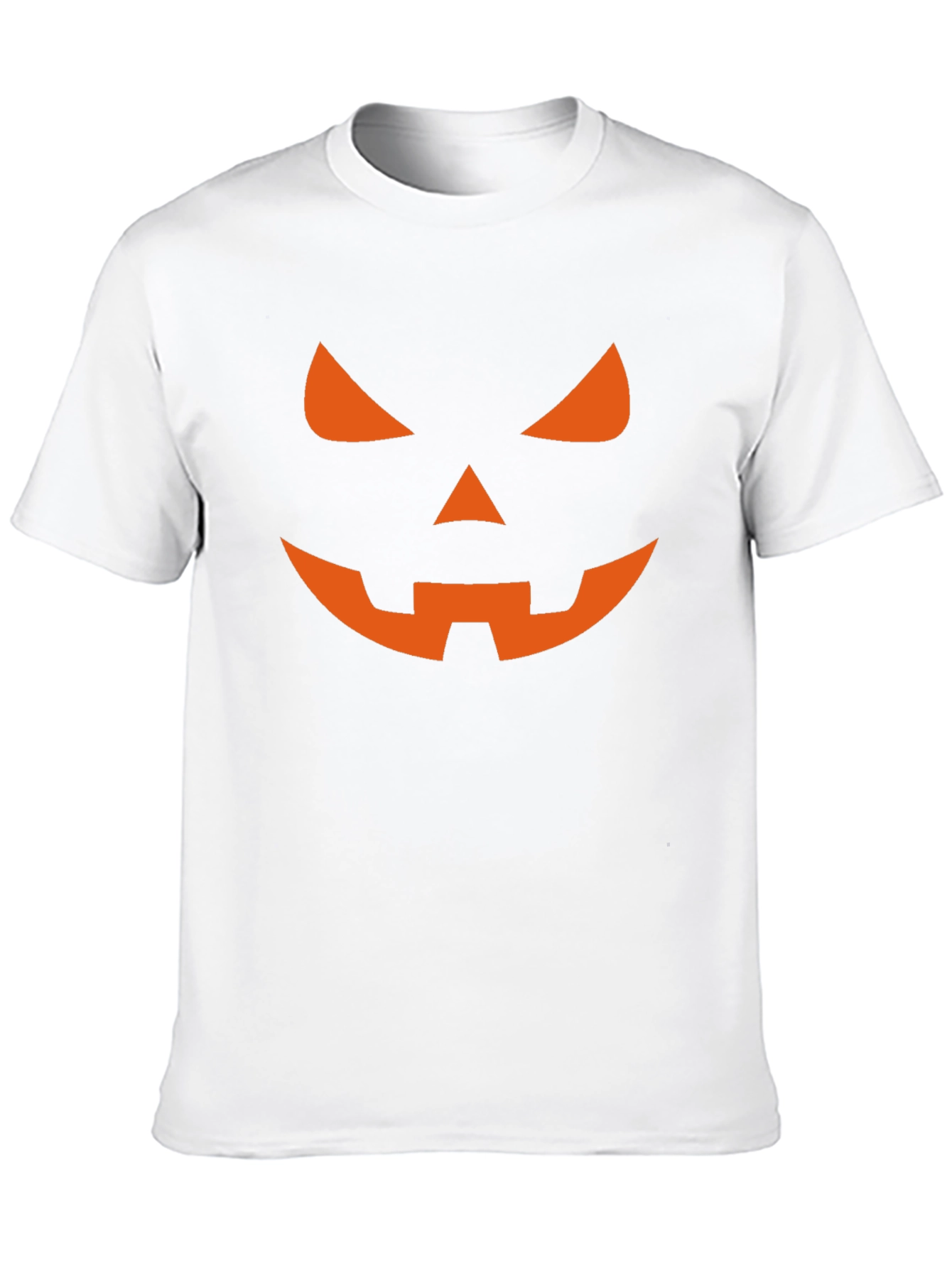 Camiseta Halloween Hombre - Calabaza Naranja