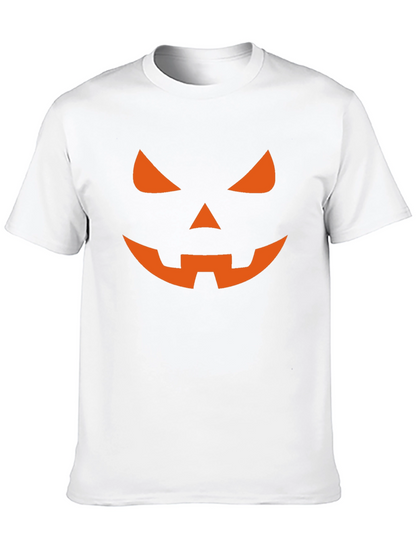 Camiseta Halloween Hombre - Calabaza Naranja