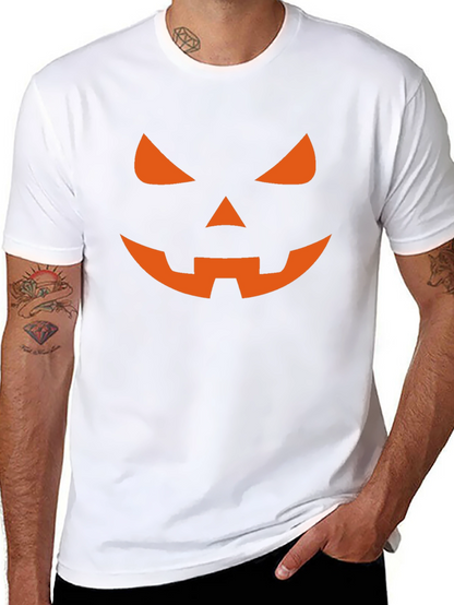 Camiseta Halloween Hombre - Calabaza Naranja