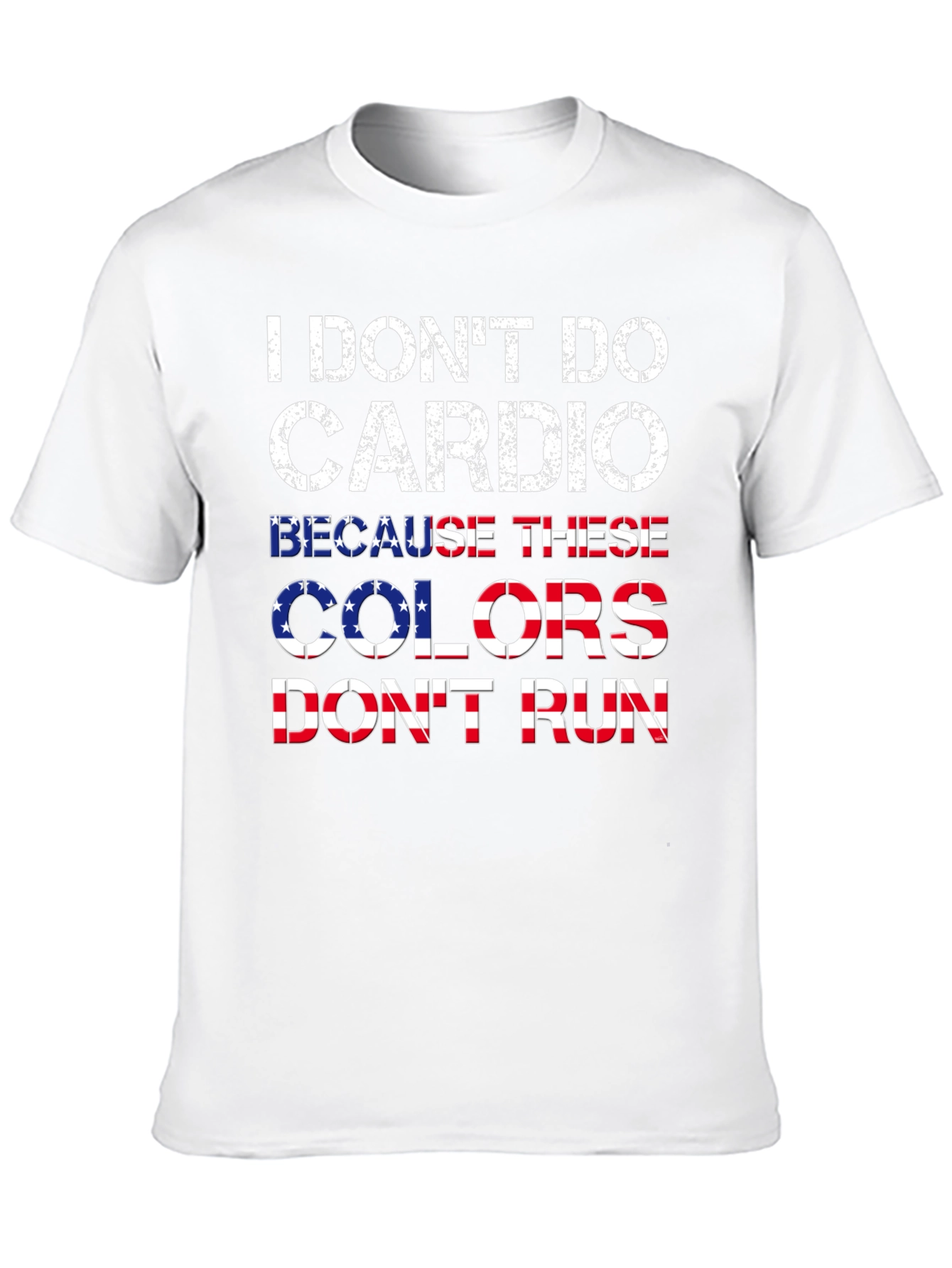 Camiseta Negra con Diseño Patriótico Anti-Cardio