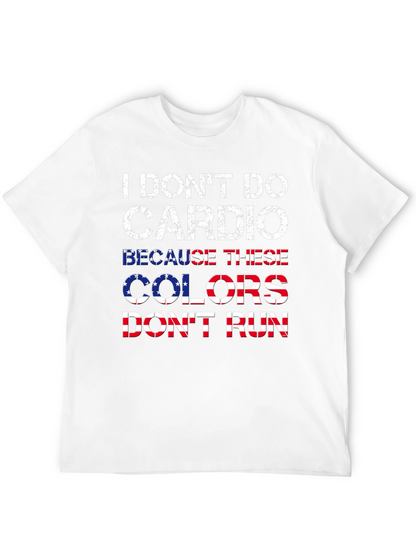 Camiseta Negra con Diseño Patriótico Anti-Cardio