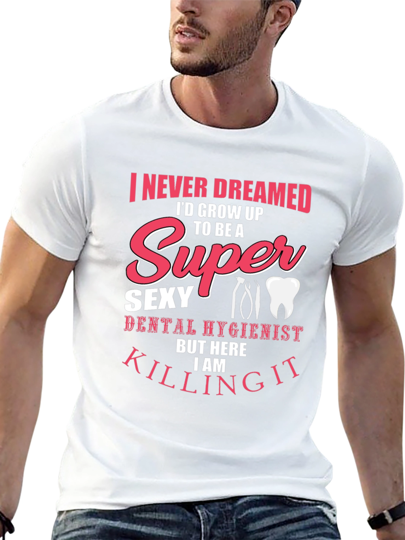 Camiseta Negra Super Sexy Dental Hygienist