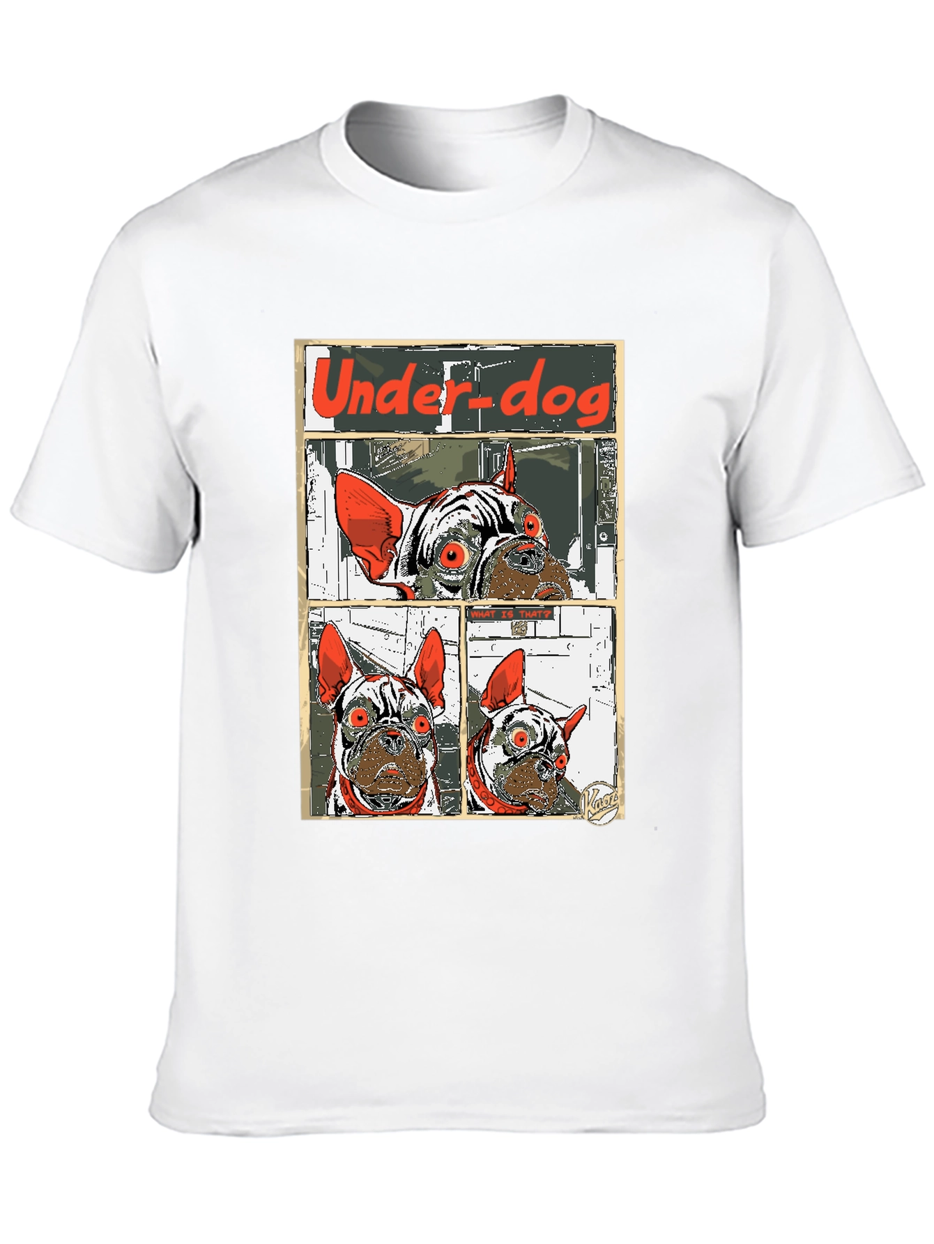 Camiseta Under-dog con diseño de bulldog francés