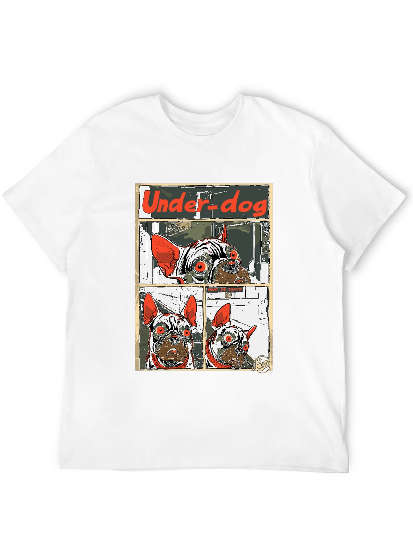 Camiseta Under-dog con diseño de bulldog francés