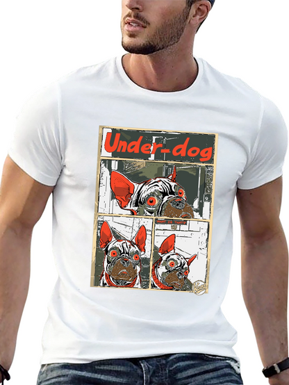 Camiseta Under-dog con diseño de bulldog francés