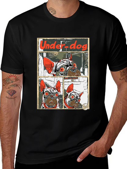 Camiseta Under-dog con diseño de bulldog francés