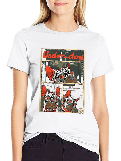Camiseta Under-dog con diseño de bulldog francés