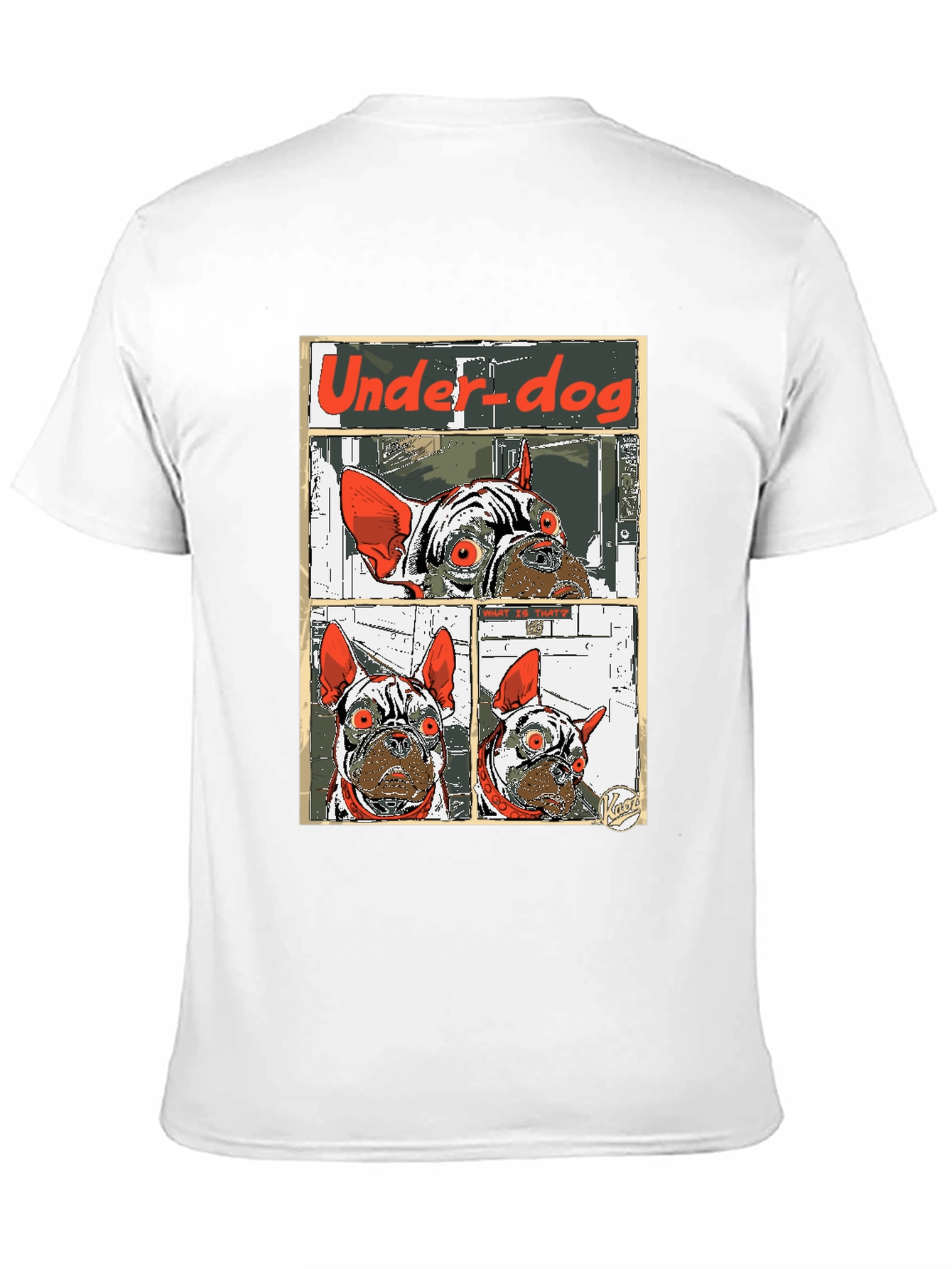 Camiseta Under-dog con diseño de bulldog francés